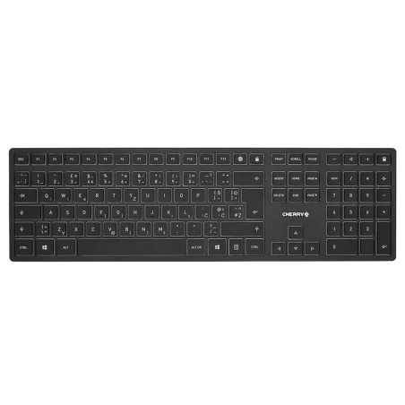 Tipkovnica USB Cherry KW 9100 Slim, črna