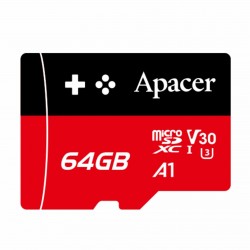 Pomnilniška kartica APACER microSDXC, 64GB, C30, AP64GMCSX10U7-RAGC