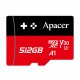 Pomnilniška kartica APACER microSDXC, 512GB, C30, AP512GMCSX10U7-RAGC