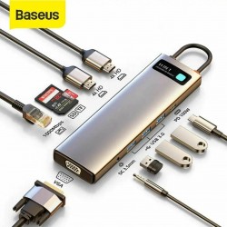 Priklopna postaja Baseus USB 3.0 TipC 11v1 siva CAHUB-CT0G
