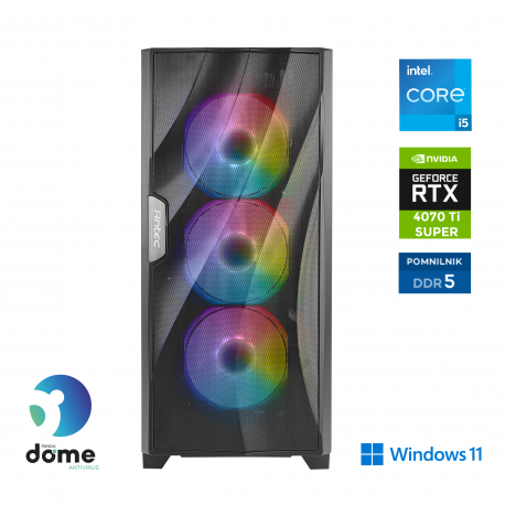Računalnik ANNI Gamer Extreme i5-14400F / RTX 4070 Ti Super / 32 GB / 2 TB / W11