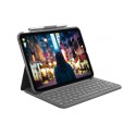 Ovitek s tipkovnico Logitech SLIM FOLIO za iPad (10. gen), siv, SLO g.