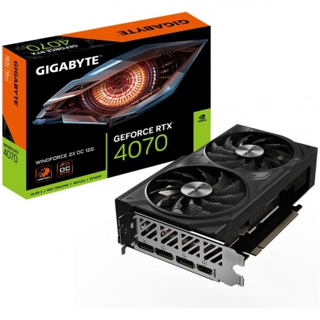 Grafična kartica GIGABYTE GeForce RTX 4070 WINDFORCE 2X OC 12GB
