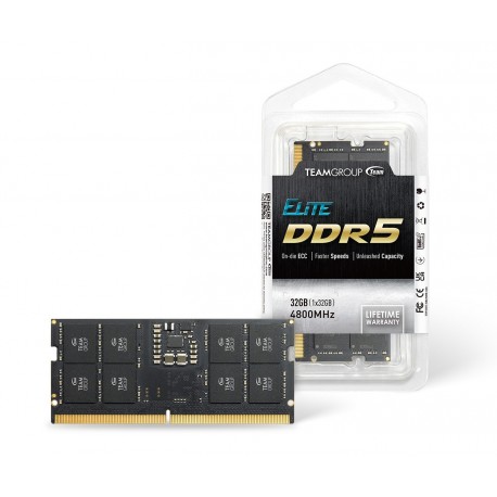 Pomnilnik 32GB DDR5 4800MHz SODIMM Teamgroup Elite TED532G4800C40D-S01
