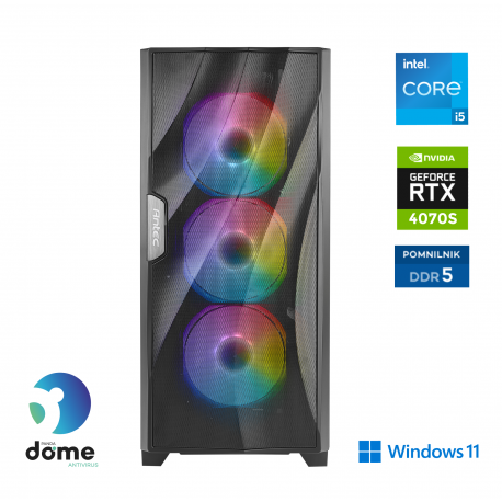 Računalnik ANNI Gamer Extreme i5-14400F / RTX 4070S / 32 GB / 2 TB / W11H