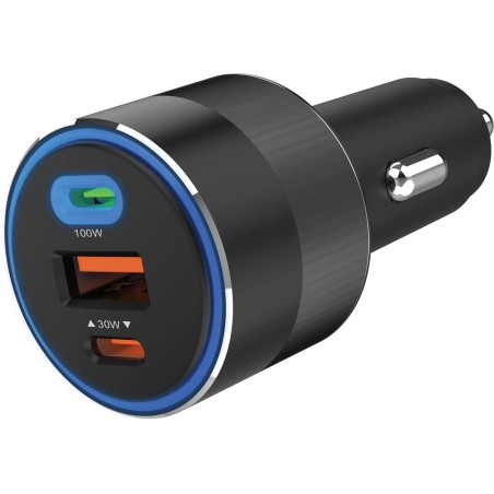 Avtomobilski polnilnik Sadberg 3in1 130W USB-C PowerDelivery