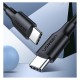 Kabel UGREEN USB 2.0 USB-C na USB-C 0,5m (črn) - polybag