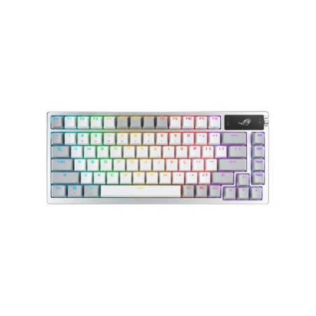 Tipkovnica ASUS ROG Azoth Wireless, NX Red, PBT, OLED, bela