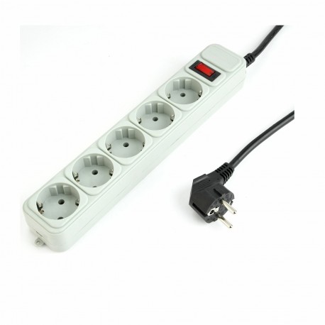 Gembird prenapetostna zaščita 5x220V 1,8 m s stikalom bela SPG3-B-6C
