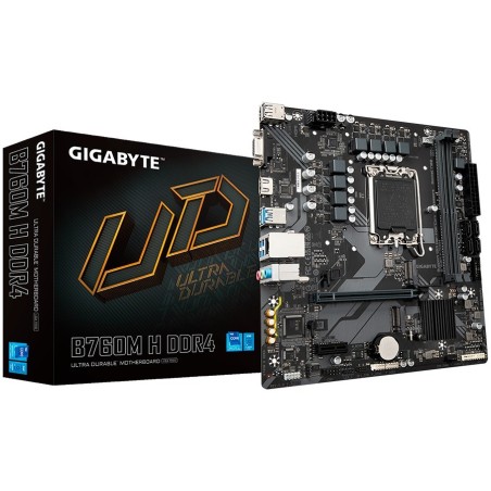 Matična plošča GIGABYTE B760M H DDR4 LGA1700, DDR4, mATX