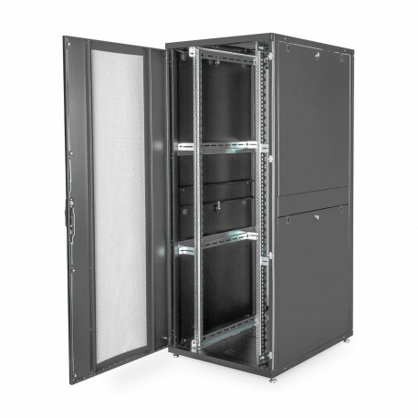 Digitus kabinet 42U 2050 800x1000 črn sestavljen perf. vrata DN-19 SRV-42U-8-B