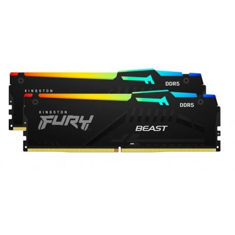 Pomnilnik DDR5 64GB (2x32GB) 6000 FURY Beast RGB EXPO