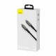Kabel Baseus USB C-C 1m 100W 20V 5A črn Tungsten pleten CATWJ-01