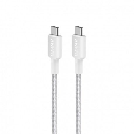 Kabel Anker 322 USB-C na USB-C pleten 0,9m bel