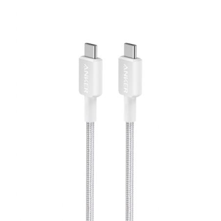 Kabel Anker 322 USB-C na USB-C pleten 0,9m bel