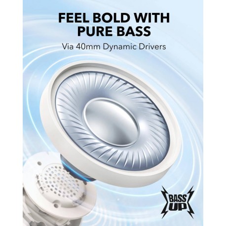 Slušalke Anker Soundcore H30i, bele, A3012G21