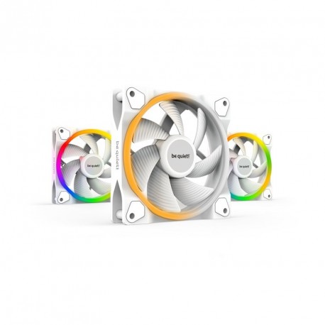 Ventilator BE QUIET! LIGHT WINGS (BL100) RGB 120mm 4-pin PWM, beli