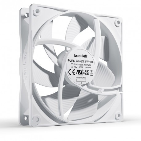 Ventilator BE QUIET! Pure Wings 3 (BL110) 120mm 4-pin PWM, beli