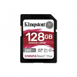 Pomnilniška kartica SDXC 128GB KINGSTON Canvas REACT Plus, UHS-II, C10, U3, V60
