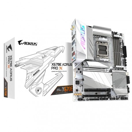 Matična plošča GIGABYTE X670E AORUS PRO X, DDR5, AM5, ATX