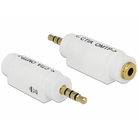 Adapter Delock Avdio 3,5 M 4-pin CTIA - Jack 3,5 Ž 4-pin OMTP, 65590