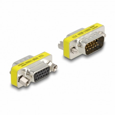 Adapter Delock DB15 M – 15 Ž HD VGA, 65250