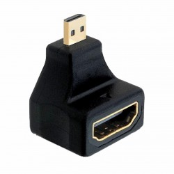 Adapter Delock HDMI-D mikro M - HDMI Ž kotni, 65270