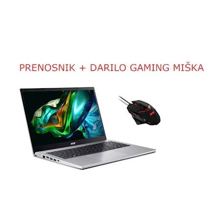 Prenosnik ACER Aspire 5 i5-1335U, 16GB, SSD 512GB, W11H + miška