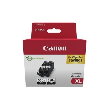 Črnilo CANON PGI-550XL, dvojno pakiranje, črna