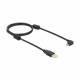 Kabel Delock USB-A v microUSB-B kotni, 1m