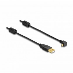 Kabel Delock USB-A 2.0 v microUSB-B, kotni 1m