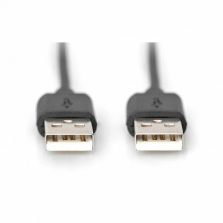 Kabel Digitus USB-A v USB-A, 1m črn