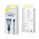 Kabel Baseus USB-C v USB-A 2v3 Lightning/USB-C/MicroUSB 1.2m vijola, CASS030105