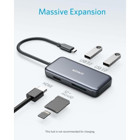 Anker USB-C Hub 5v1 4K, A8334HA1