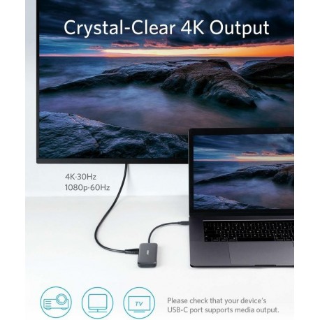 Anker USB-C Hub 5v1 4K, A8334HA1