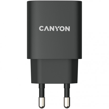 Stenski polnilec Canyon H-20-02, USB-C, črn