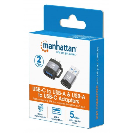 Adapter Manhattan, USB-C v USB-A & USB-A v USB-C