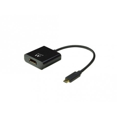 Adapter Ewent EW9825, USB-C v DP 4K, črn