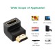 Adapter Ugreen 20109, HDMI moški na HDMI ženski, kotni