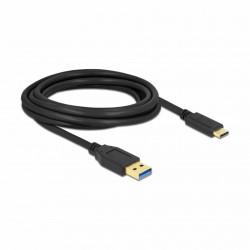 Kabel Delock USB 3.2 A-C 3m, črn