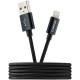 Kabel CANYON CFI-3, Lightning v USB kabel za Apple, pleten, 1m, črn