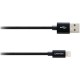 Kabel CANYON CFI-3, Lightning v USB kabel za Apple, pleten, 1m, črn