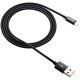 Kabel CANYON CFI-3, Lightning v USB kabel za Apple, pleten, 1m, črn