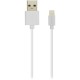 Kabel CANYON MFI-1, Lightning v USB kabel za Apple, 1m, bel