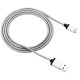 Kabel CANYON MFI-3, Lightning v USB kabel za Apple, 1m, temno siv