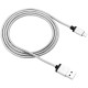 Kabel CANYON MFI-3, Lightning v USB kabel za Apple, 1m, temno siv