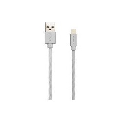 Kabel CANYON MFI-3, Lightning v USB kabel za Apple, 1m, biserno bel