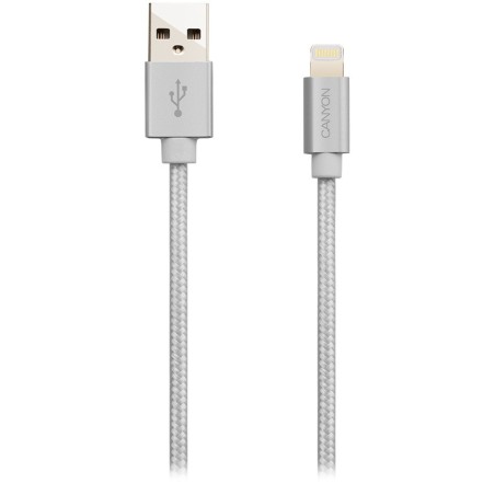 Kabel CANYON MFI-3, Lightning v USB kabel za Apple, 1m, biserno bel