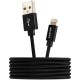 Kabel CANYON MFI-3, Lightning v USB kabel za Apple, 1m, črn