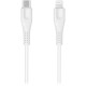 Kabel CANYON MFI-4, Lightning v USB-C kabel za Apple, 1.2m, bel